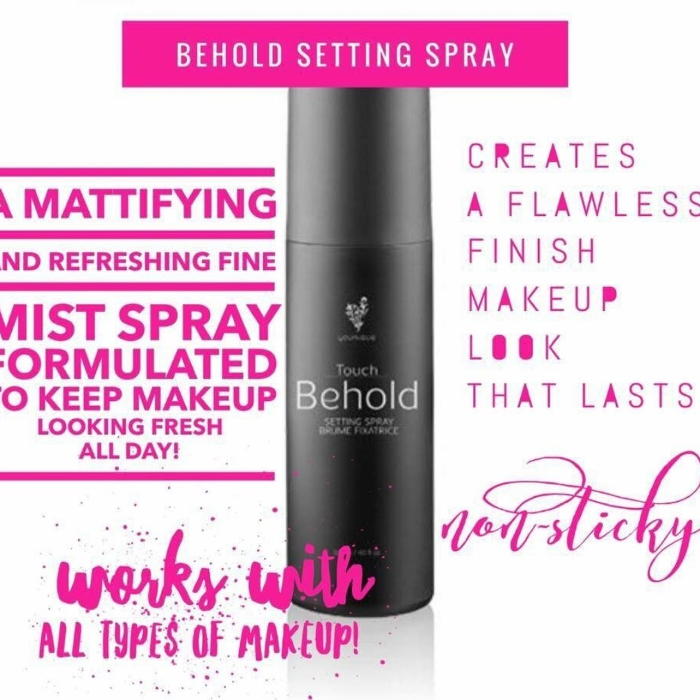 Behold setting spray